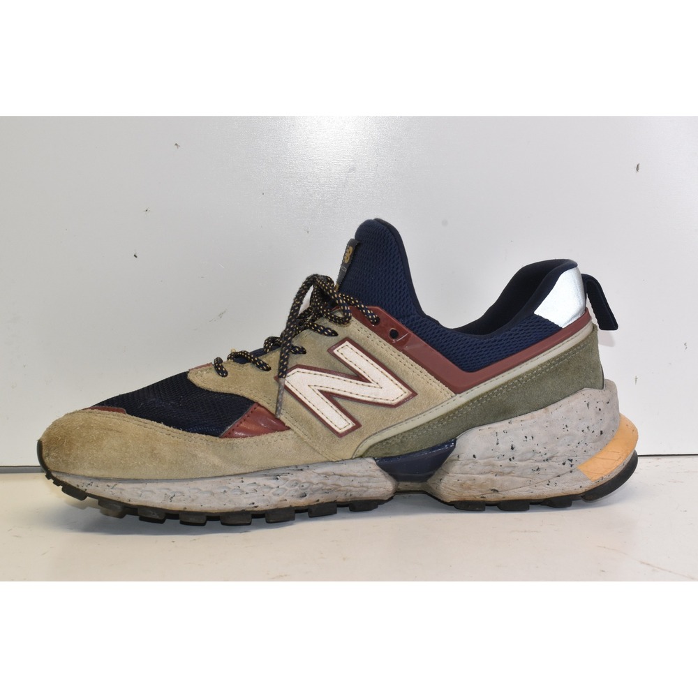 New Balance 574 Sport V2 Sport Sneakers Tan Navy Mens 11 MS574LTA Suede Mesh - Picture 4 of 8